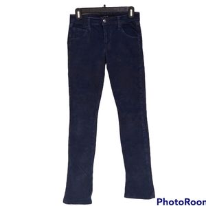 Joes jeans corduroy navy micro flare skinny  jeans 26